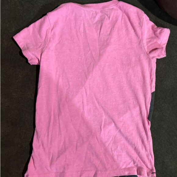 Disney Minnie Mouse T-Shirt Girls 7/8, All The Bows Tee Pink With Silver Glitter - Picture 3 of 3